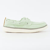 Mens Timberland Hookset A15HI Smoke Green Canvas Lace Up Casual Boat Shoes